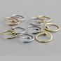 Colorful Oval CZ Snake 925 Sterling Silver Adjustable Ring