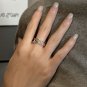 Modern Irregular River Strips 925 Sterling Silver Adjustable Ring