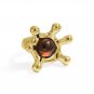 Sophisticated 999 Pure Silver Elegant Gemstone Adjustable Statement Ring