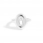 Chic 999 Pure Silver Gold Doughnut Adjustable Statement Ring