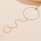 Honey Moon Shining Glitter Chain 925 Sterling Silver Bracelet Ring Set