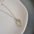 Fashion Hollow Portrait 925 Sterling Silver Necklace