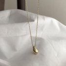Minimalism Waterdrop 925 Sterling Silver Curb Chain Necklace