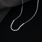 Office Geometry Mini Cubic 925 Sterling Silver Snake Chain Necklace