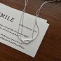 Minimalism Double Layers Knot 925 Sterling Silver Snake Chain Necklace