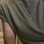 Women Waterdrop 925 Sterling Silver Wave Chain Necklace