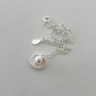 925 Sterling Silver Necklace with Shell Pearls Necklace