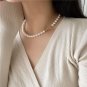 Women’s Round Pearl OT Clasp 925 Sterling Silver Necklace
