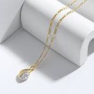 Classic CZ Meteorite 925 Sterling Silver Necklace