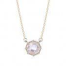 Simple Round CZ 925 Sterling Silver Necklace