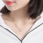 Simple Round CZ 925 Sterling Silver Necklace