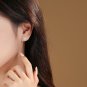 Shining Round CZ 925 Sterling Silver Adjustable Ring Earrings Necklace