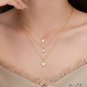 Friend's Irregular Border Oval CZ 925 Sterling Silver Necklace