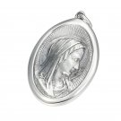 Virgin Mary Portrait Coin 925 Sterling Silver Pendant