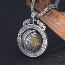Vintage Turning Round Taichi Gossip Solid 925 Silver Pendant