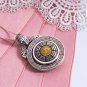 Vintage Turning Round Taichi Gossip Solid 925 Silver Pendant