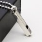 Crimp Solid 925 Silver Adjustable Ring Setting For Rectangle Stone