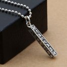 Buddhism Incantation Cube 925 Sterling Silver Pendant