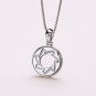 Fashionable Simple Hollow Circle 925 Sterling Silver Pendant