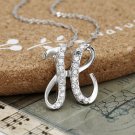 Letter Sterling Silver Pendant For Women