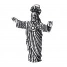 Vintage Jesus Christ Portrait 925 Sterling Silver Pendant