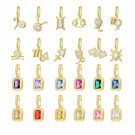 Gift Gold Constellation Colorful CZ Emerald 925 Sterling Silver Necklace