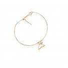 Women Shell Fish Tail CZ 925 Sterling Silver Bracelet