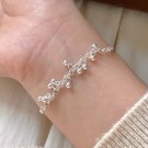 Casual Mini Bead Chain Mini Bell 925 Sterling Silver Bracelet