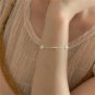 Girl Cute Bread Heart Doughnut 925 Sterling Silver Bracelet