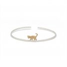 Fashionable Simple Adjustable Gift Leopard Cool 925 Sterling Silver Bangle