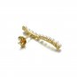 Natural Pearl Wave 925 Sterling Silver Studs Earrings Single Piece