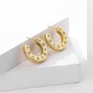 Geometry C Shape CZ Crescent Moon Stars 925 Sterling Silver Stud Earrings Geometry C Shape CZ Crescent Moon Stars 925 Sterling Silver Stud Earrings