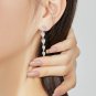 Beautiful Elegant CZ Butterfly Bow-knot 925 Sterling Silver Dangling Earrings