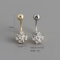 Holiday Mini CZ Snowflake 925 Sterling Silver Screw Stud Earrings