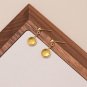 Colorful Red Blue Yellow Green Round CZ Silver Dangling Earrings