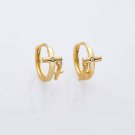 Holiday Mini CZ Large Small Cross 925 Sterling Silver Hoop Earrings