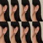 Animal CZ Fish Bird Snake Turtle Heart Lighting Silver Dangling Earring (single)