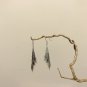 Irregular Feather 925 Sterling Silver Dangling Earrings