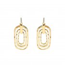 Multiple Circles 925 Sterling Silver Dangling Earrings