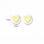 Honey Moon Double Round Heart 925 Silver Studs Earrings