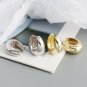 Casual Geometry Letter U Shape 925 Sterling Silver Hoop Earrings