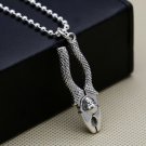 Skeleton Skull Tong 925 Silver Men Plier Pendant