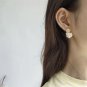 Freshwater Pearls Flowers 925 Silver Dangling Earrings