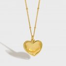 Fashion Irregular Heart Love 925 Sterling Silver Necklace