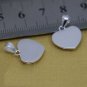 Simple Heart 925 Sterling Silver Custom Personalized Blank