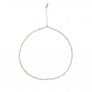 Fashion Irregular Golden Hollow Chain 925 Sterling Silver Necklace