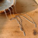 Simple Irregular Hollow Chain 925 Sterling Silver Necklace