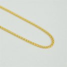 Simple 925 Sterling Silver Adjustable Popcorn Chain Necklace