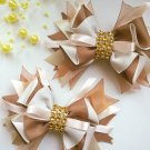 Set of 2 items - American kanzashi bows for girls.