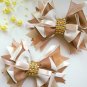 Set of 2 items - American kanzashi bows for girls.